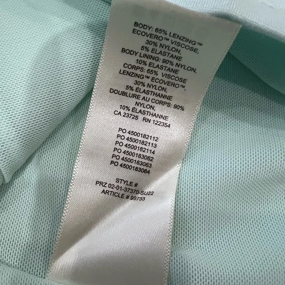 Aritzia Sunday Best Jagger Crop Tank Frosted Aquamarine | Square Neck Fitted Top - Picture 5 of 10